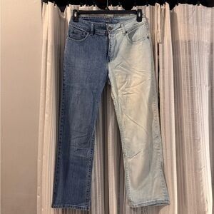 Two-Tone Blue and Light Blue Jeans